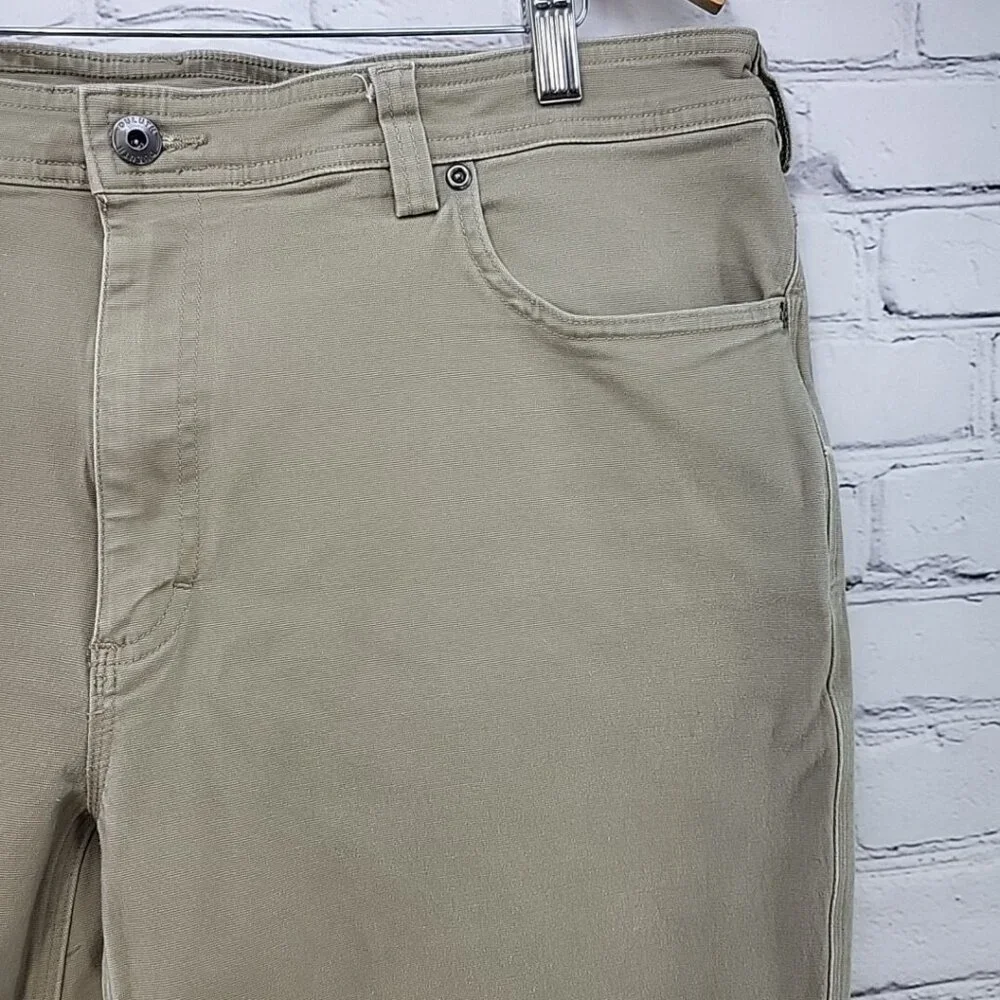 Duluth Trading Flex Fire Hose Slim Fit Mens Sz 40X30 Tan Pants Flaw Tiny Spots‎
